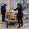 A Lisbon chestnut vendor on Saint Martin's Day