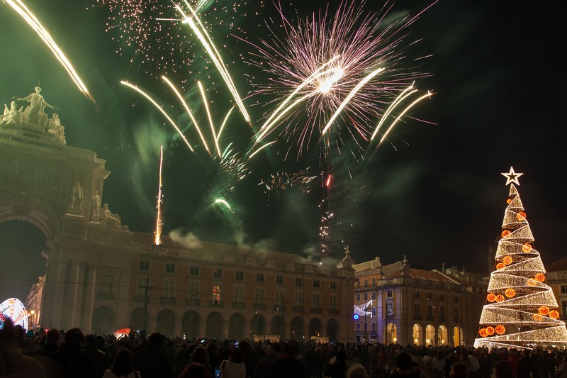 New Year's Eve celebrations in Lisbon