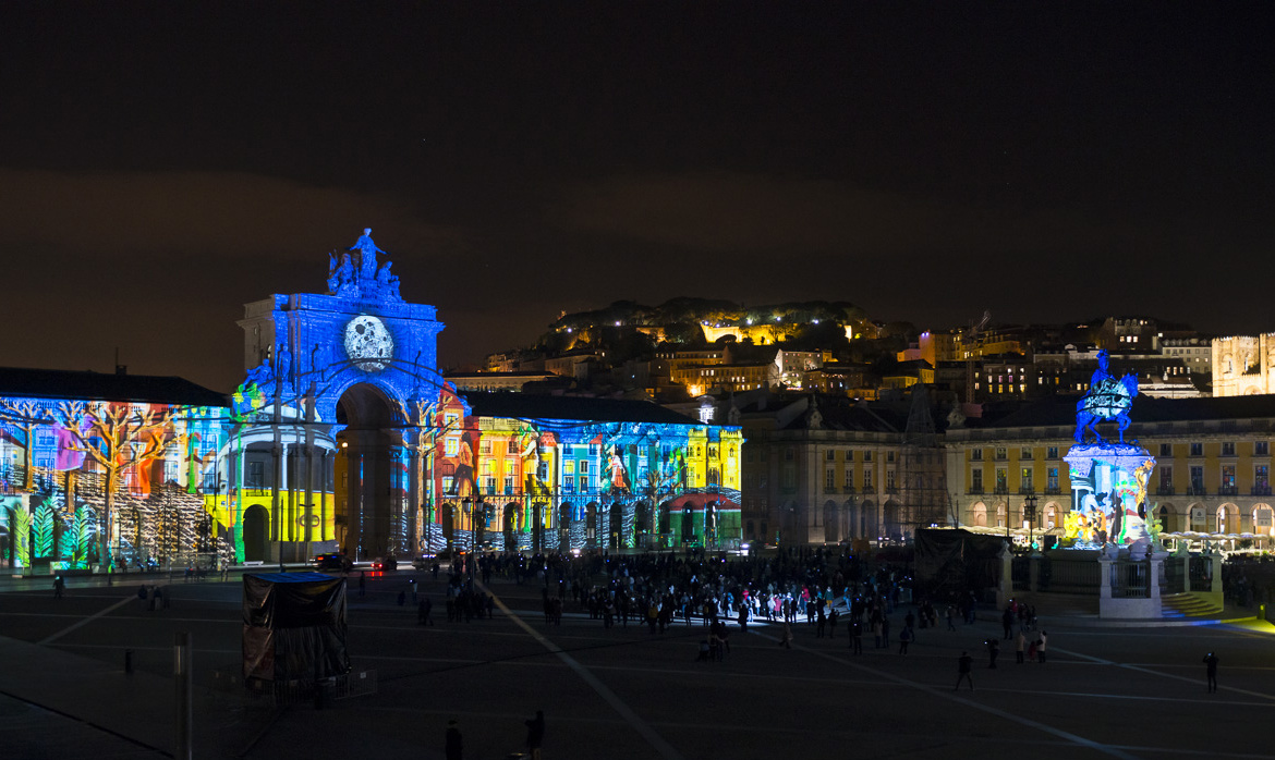 Video mapping in Lisbon